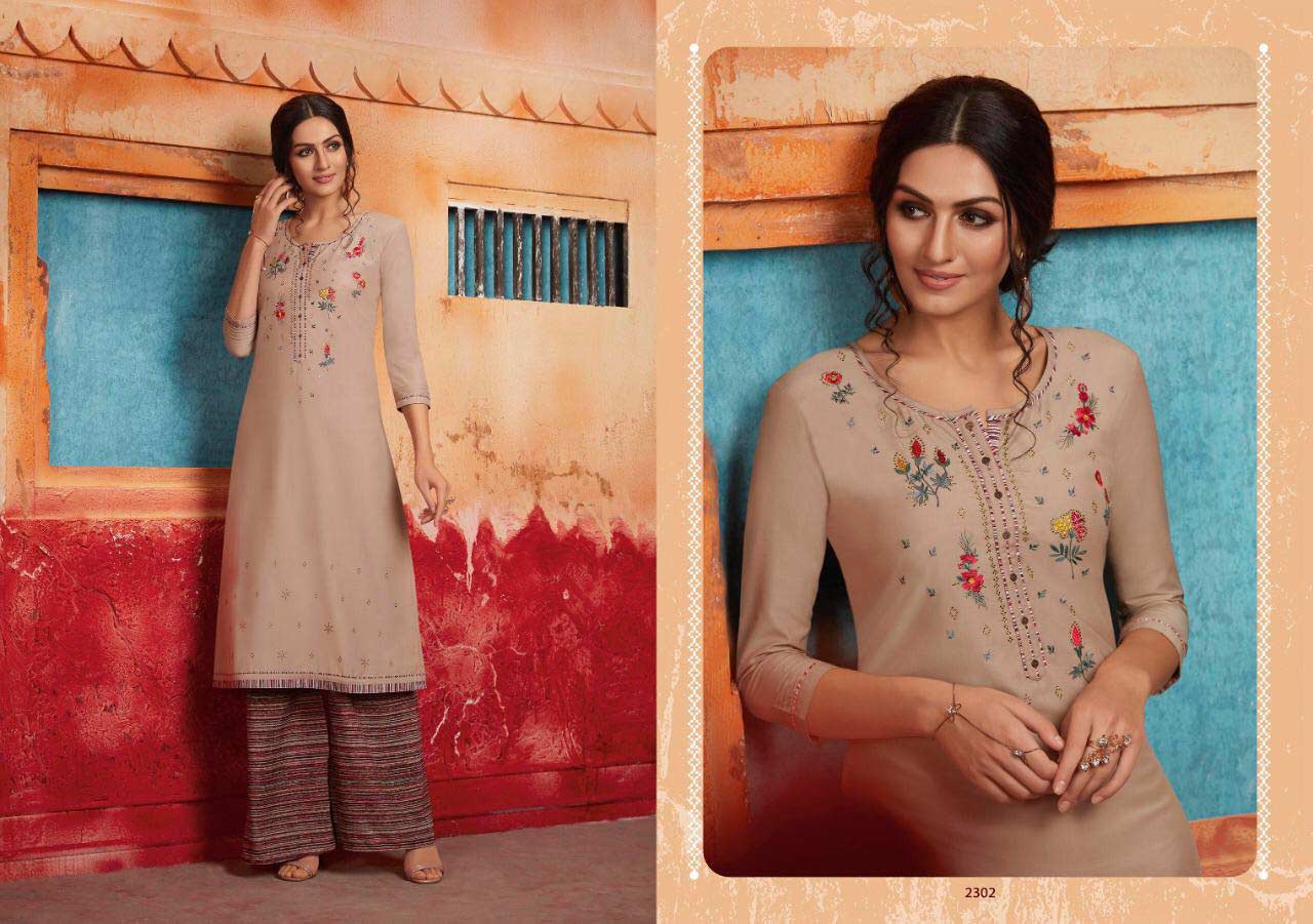 First Look Rangoon Swarovski Work Palazzo Kurti First Look Rangoon Swarovski Work Palazzo Kurti